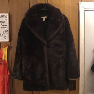 H&M FAUX FUR COAT